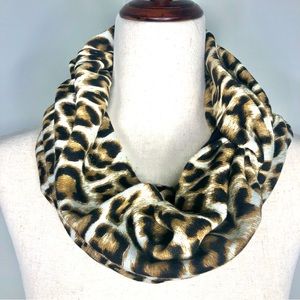 Chico’s Knit Animal Print Infinity Scarf